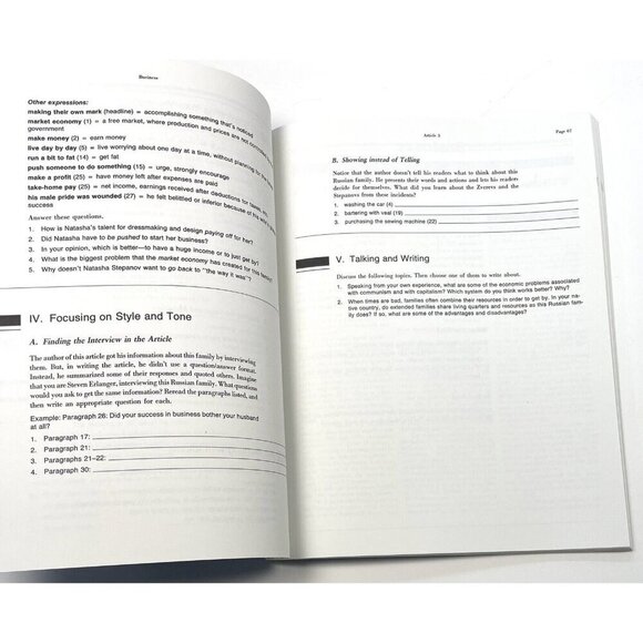 Lot 2 International Herald Tribune USA Today Mastering Reading Cassette Book SET - Picture 14 of 16